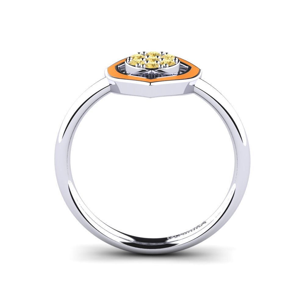 Gelber Diamant Ring Amecourt