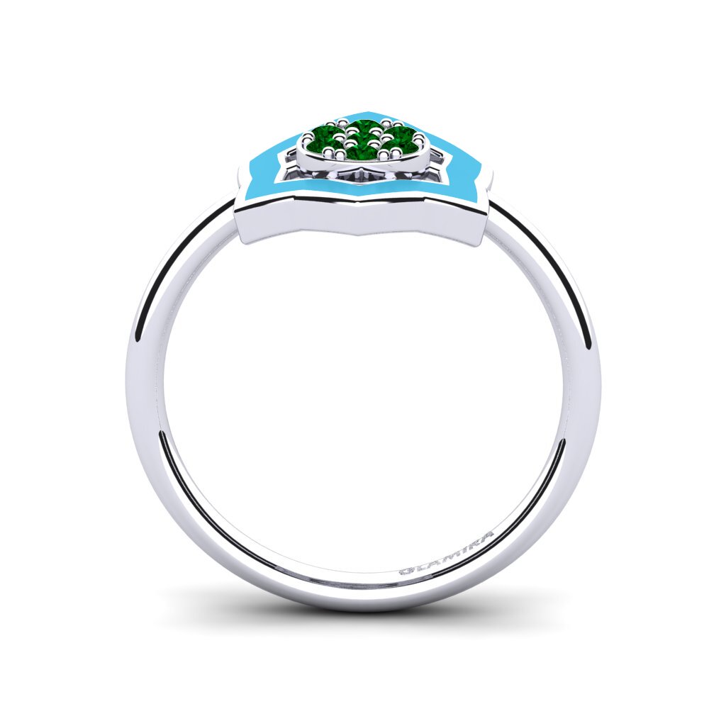 Grüner Zirkonia Ring Amenoncourt