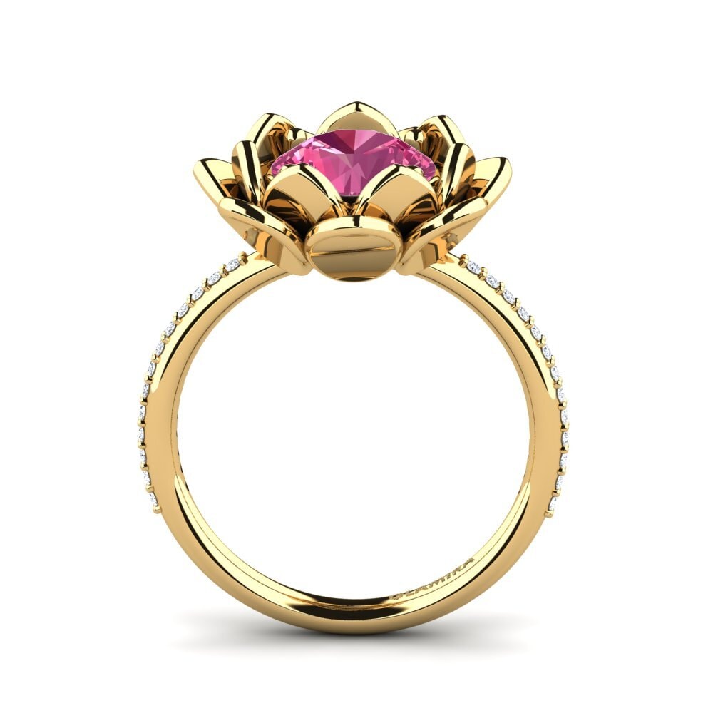 Turmalina rosa Anillo Amilesa