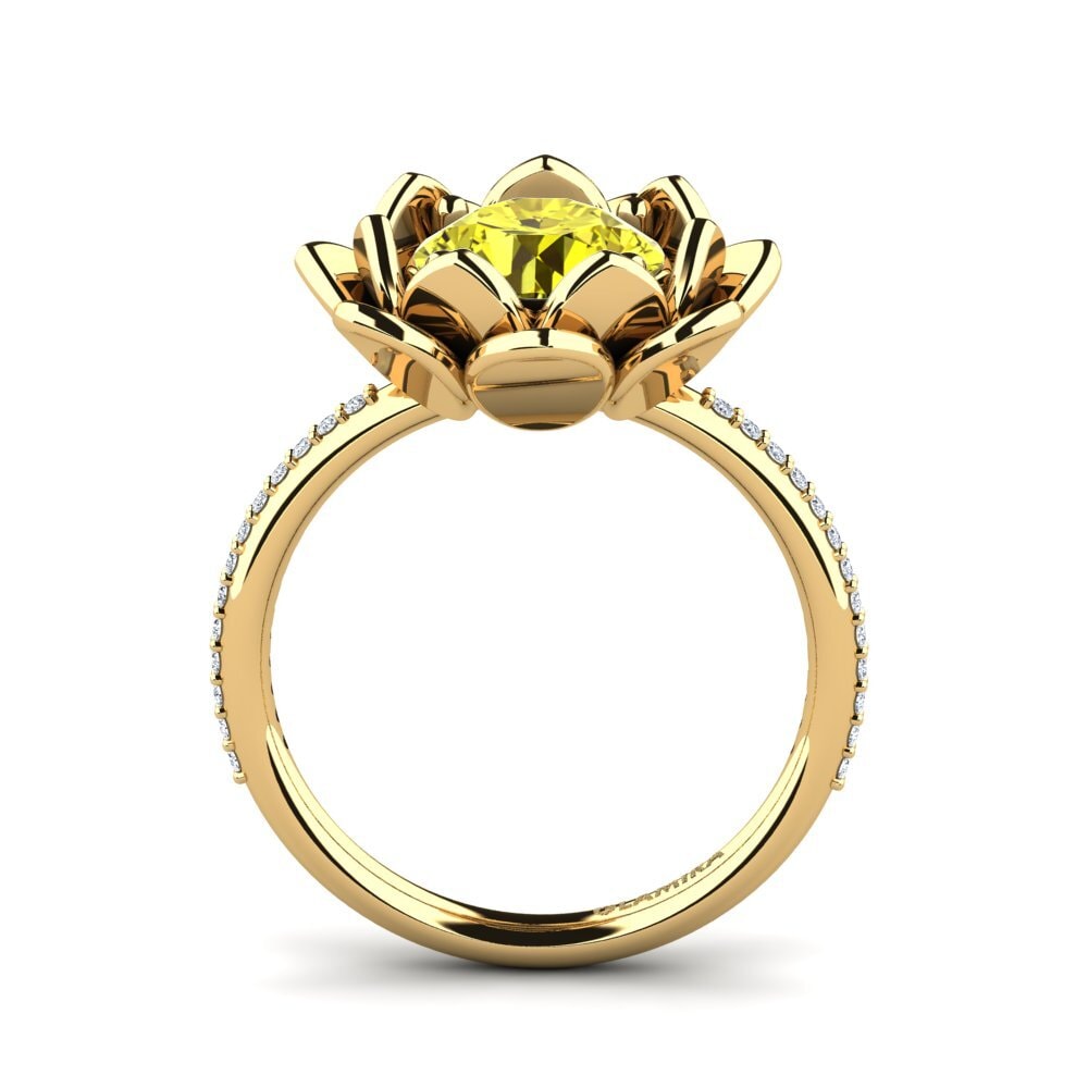 Diamant Jaune Bague Amilesa
