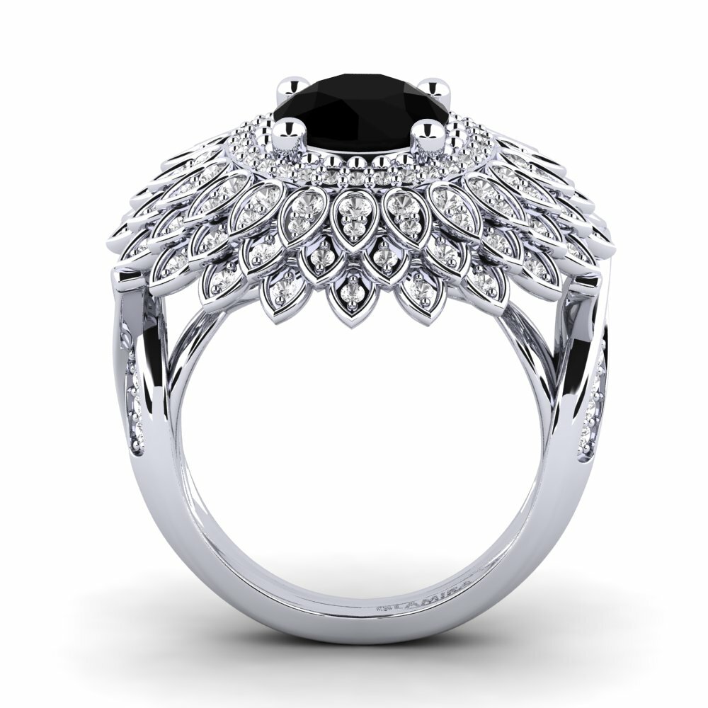 Black Sapphire Ring Amirella