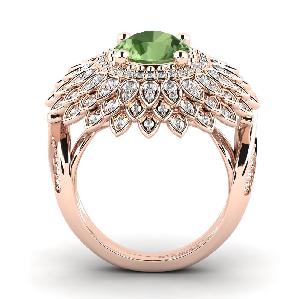 18k Oro Rosa Anillo Amirella