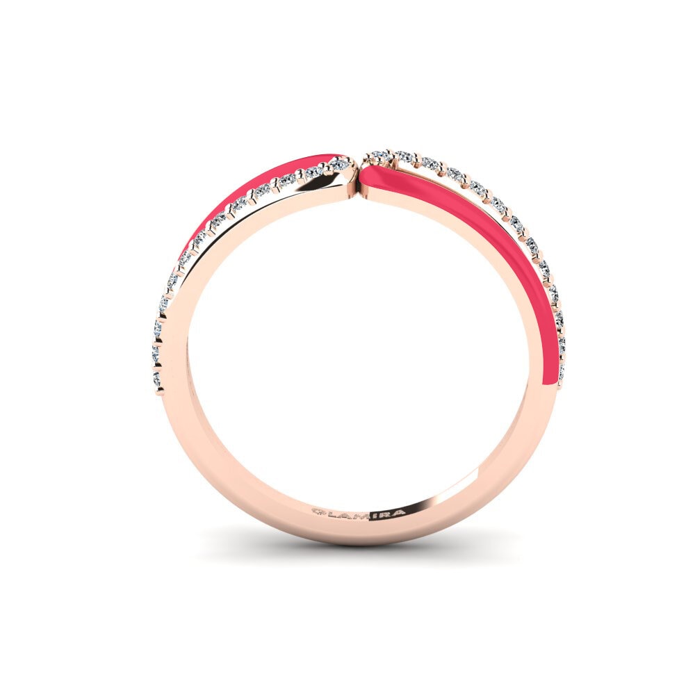 14K Rood Goud Zirkoon Ringen Amorgos