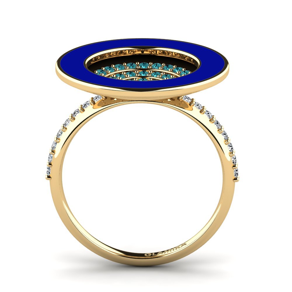 Blauer Diamant Ring Amutat