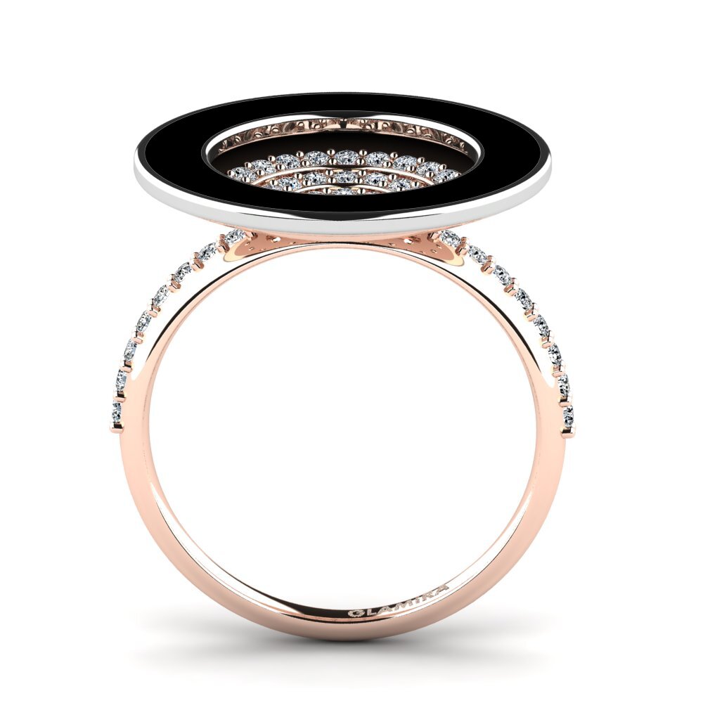 Or Rose& Blanc 14k Bague Amutat