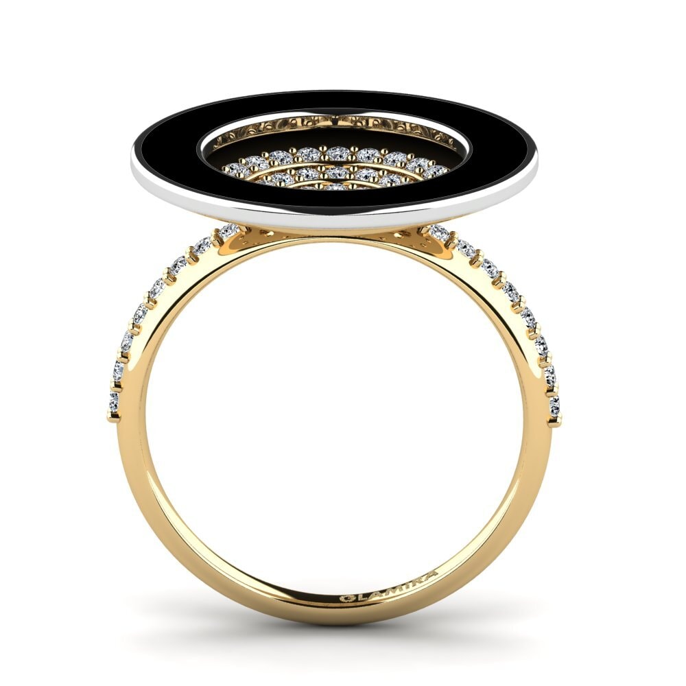 375 Gelb & Weißgold Ring Amutat