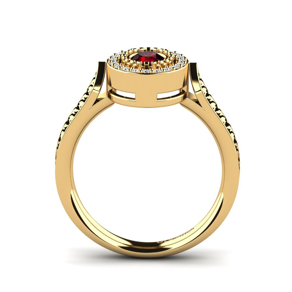 Granate Anillo de compromiso Anajulia