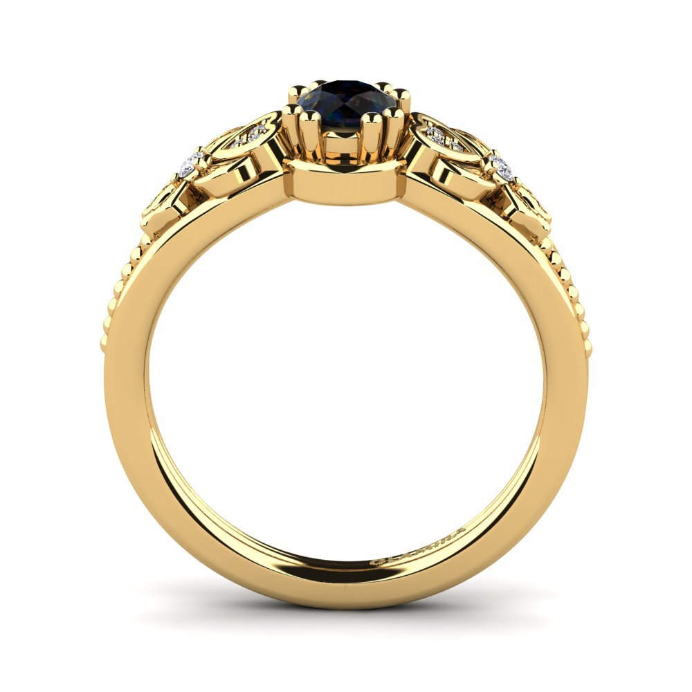 Black Opal Women's Ring Anamir