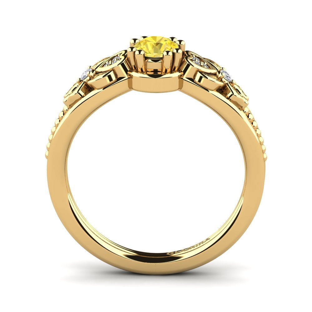 Yellow Sapphire Women's Ring Anamir