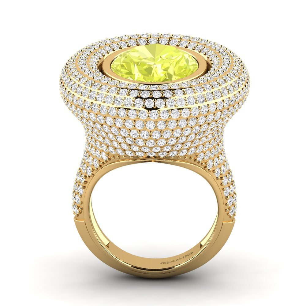 14k Oro Amarillo Anillo Anaphiel