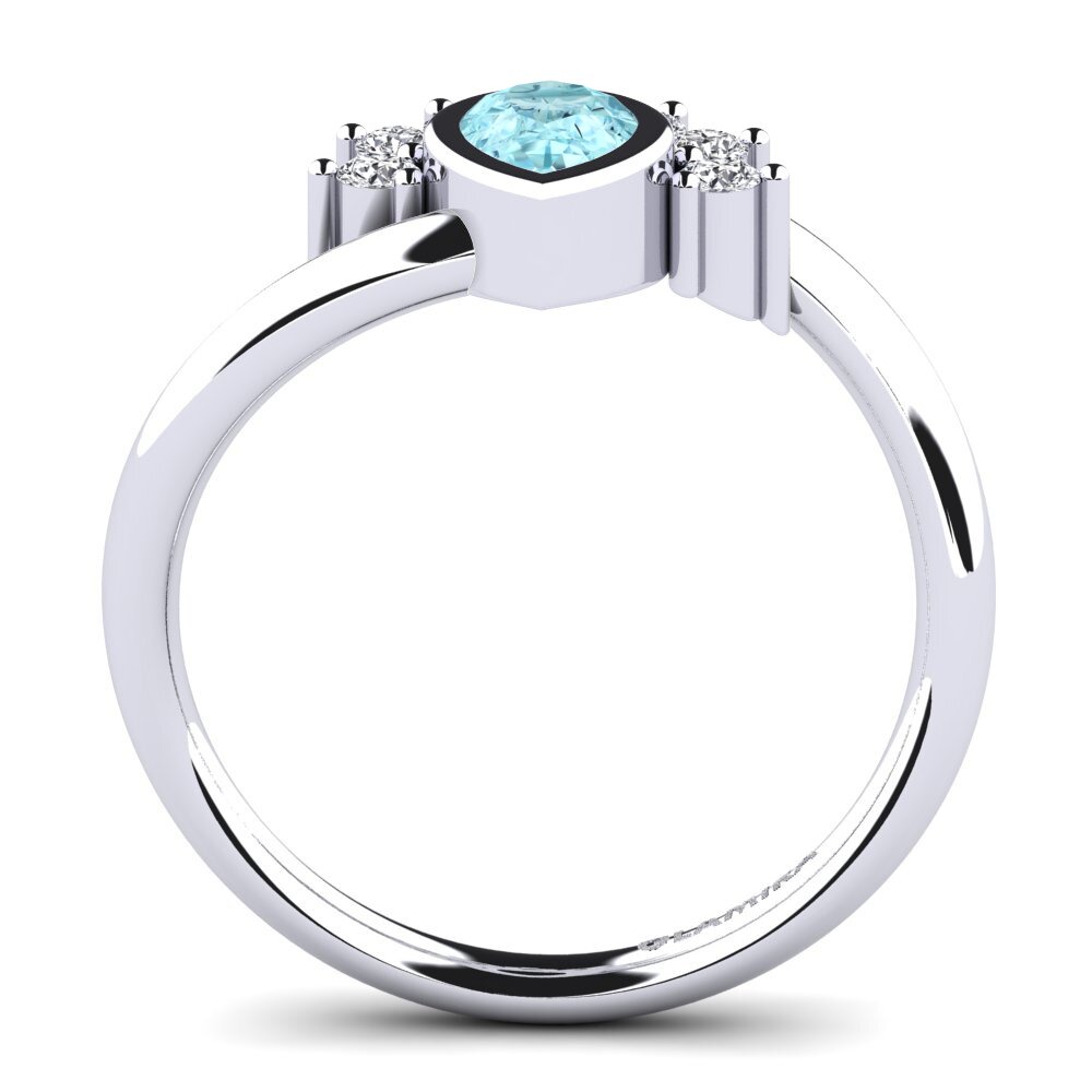 Aquamarine Engagement Ring Andolina