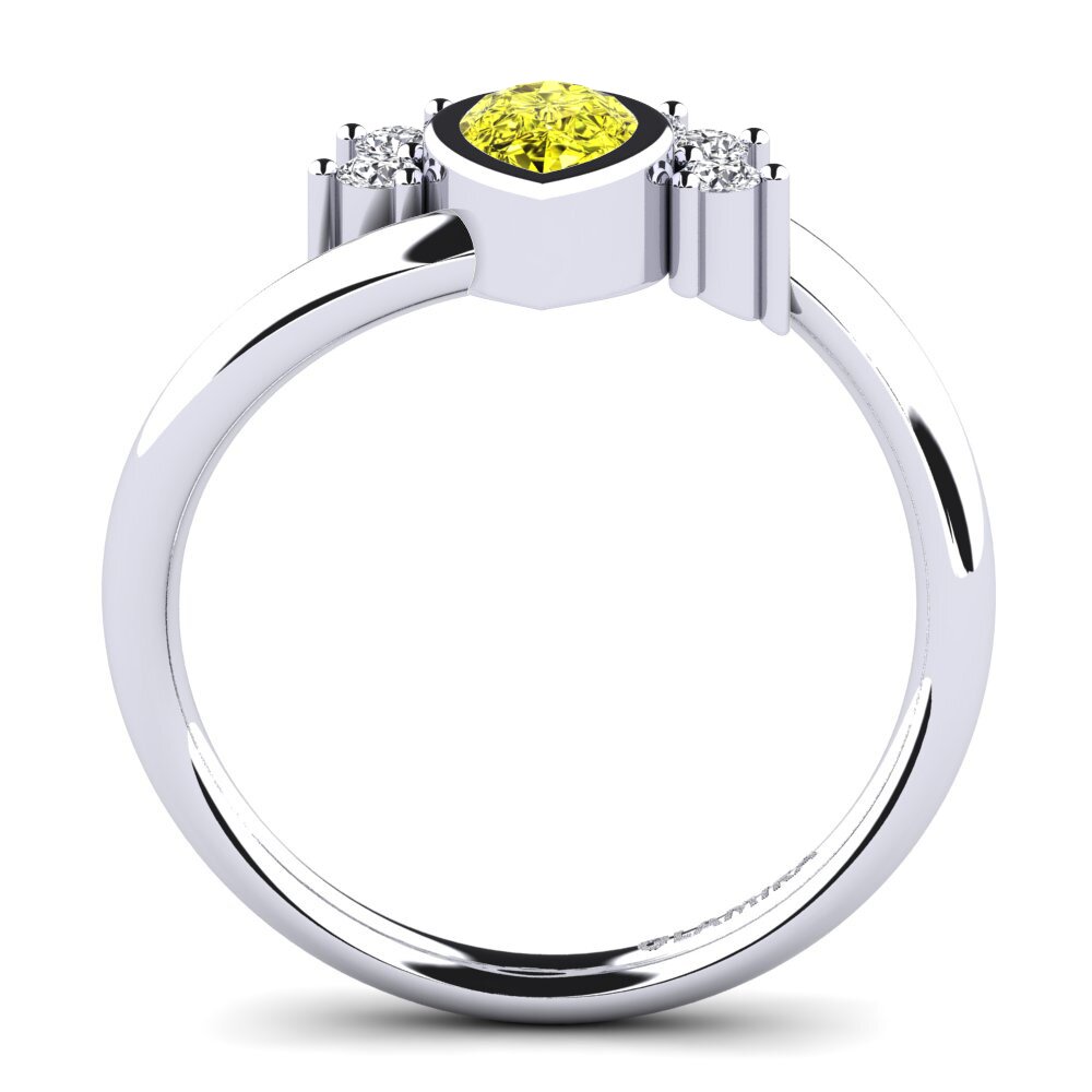 Yellow Diamond Engagement Ring Andolina