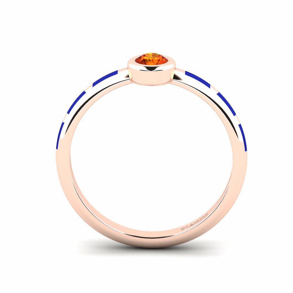 Saphir orange Bague Aneous