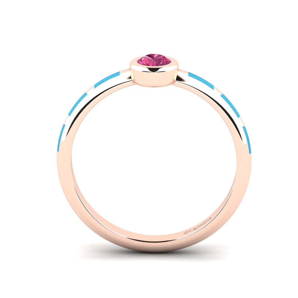 Rosa Turmalin Ring Aneous