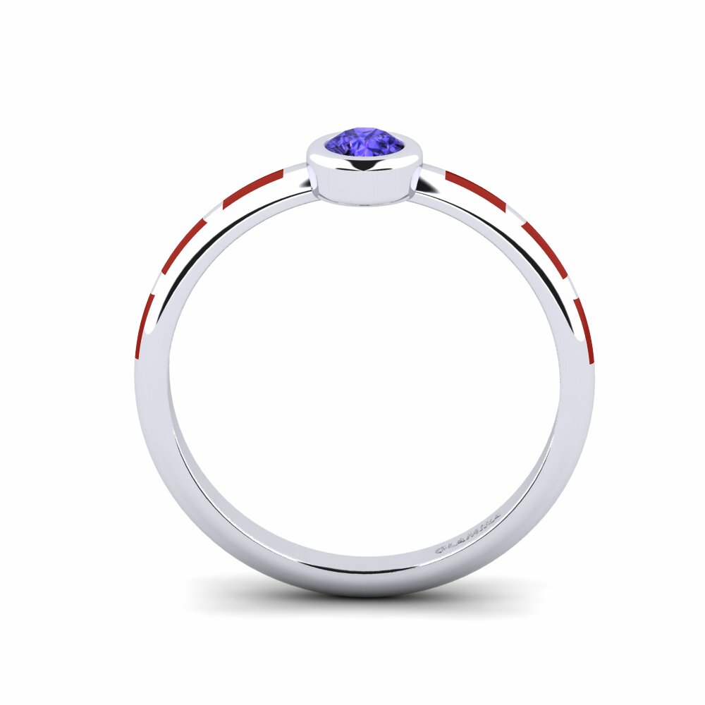Argent Blanc Bague Aneous