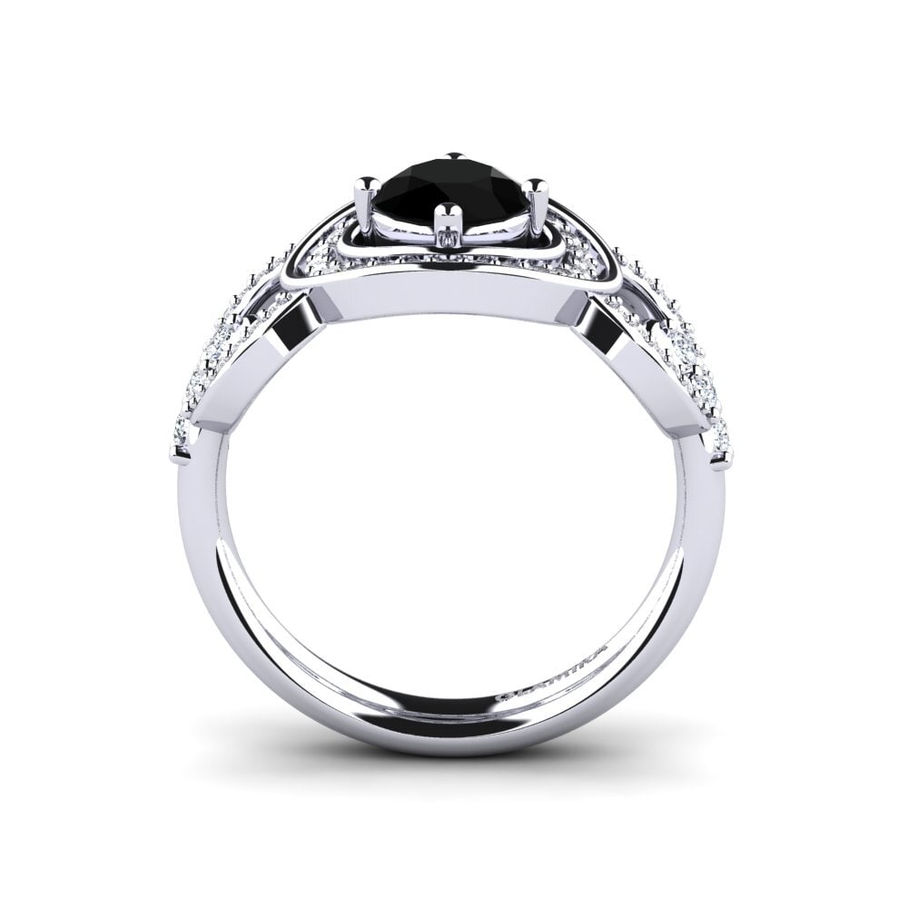 Black Diamond Engagement Ring Anfisa