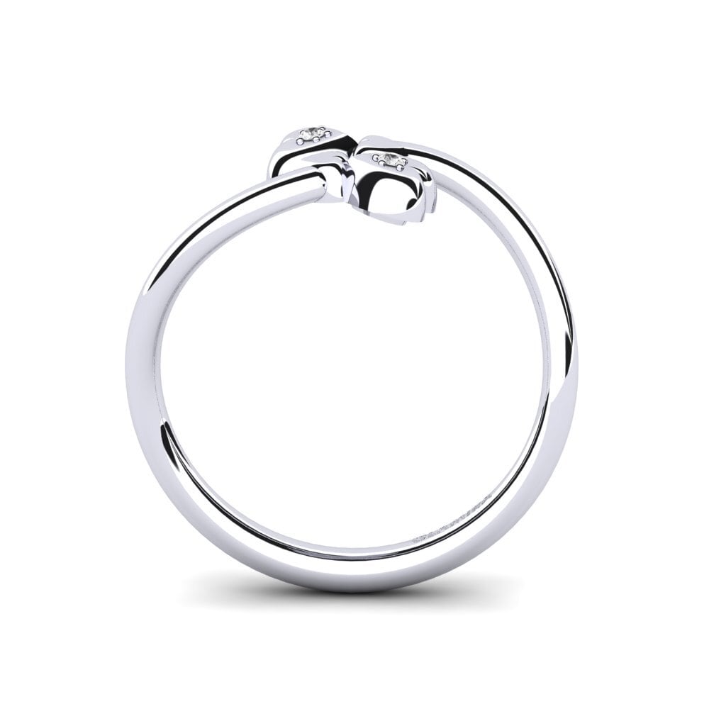 White sapphire Ring Ange
