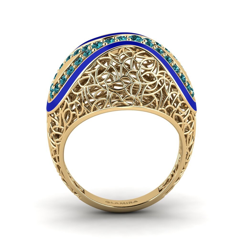 Blauer Diamant Ring Anhuss