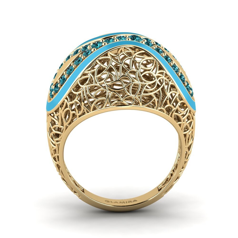 Blauer Diamant Ring Anhuss