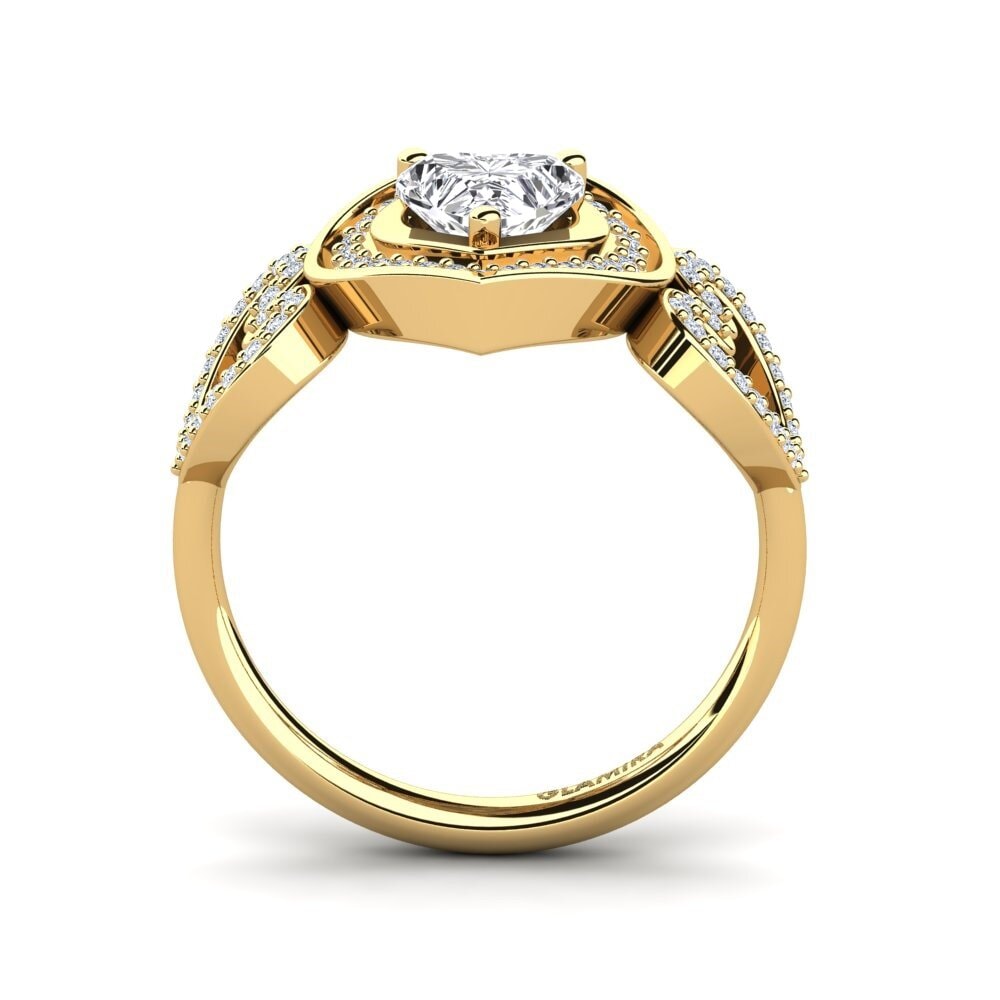 14ct Yellow Gold Diamond Ring Anisah