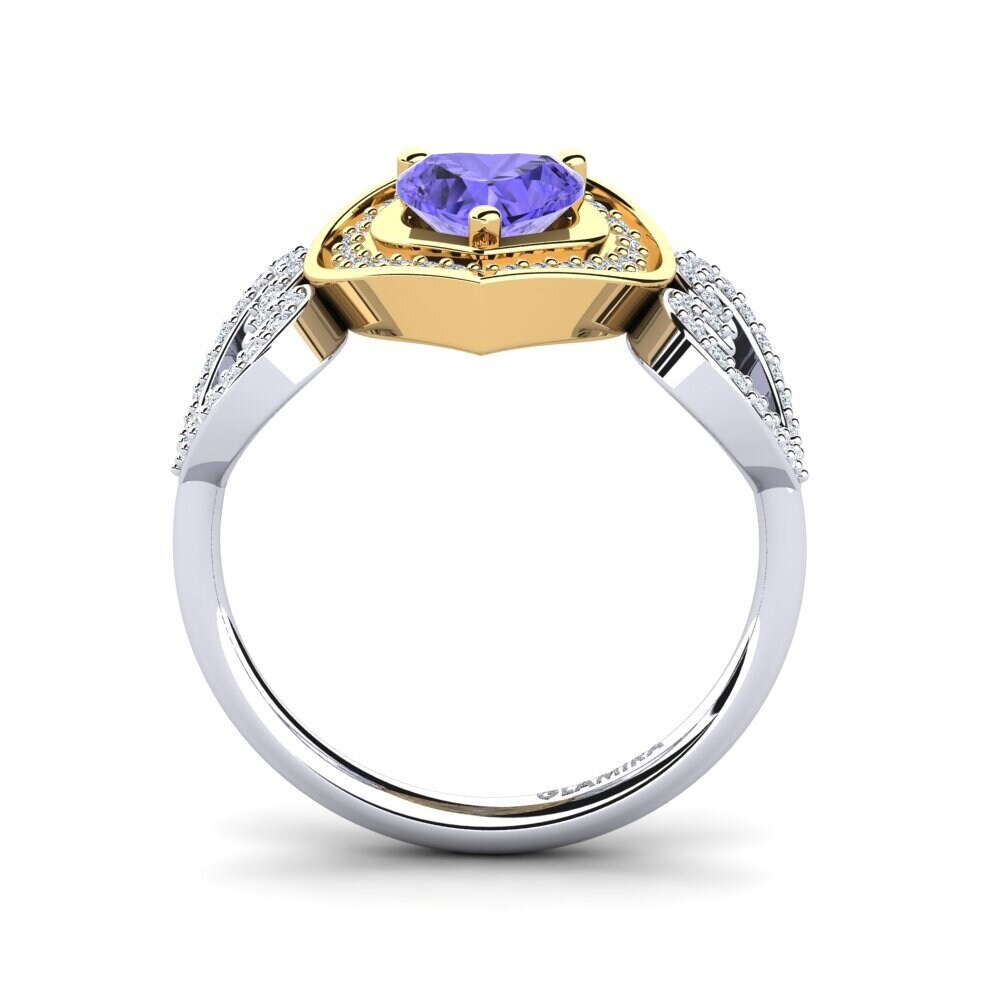 18ct White & Yellow Gold Tanzanite Ring Anisah