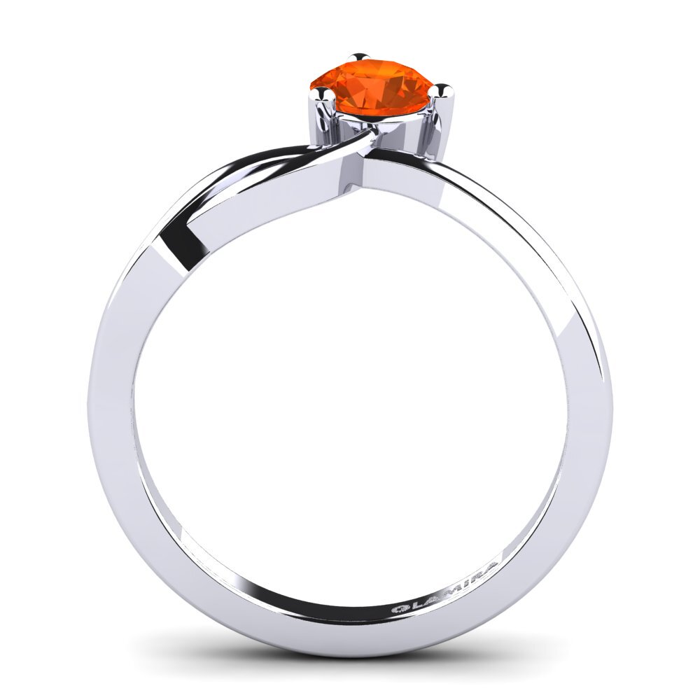 Ópalo Fuego Anillo de compromiso Anissa 0.5 crt
