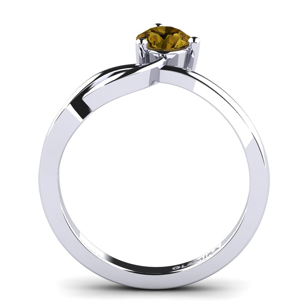 Brown Zircon Engagement Ring Anissa 0.5 crt