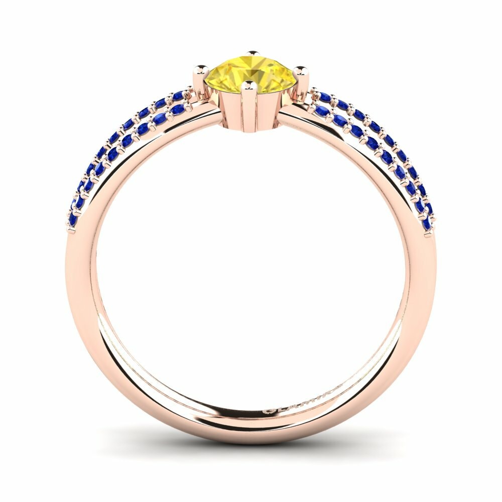 Yellow Sapphire Engagement Ring Aniyalise