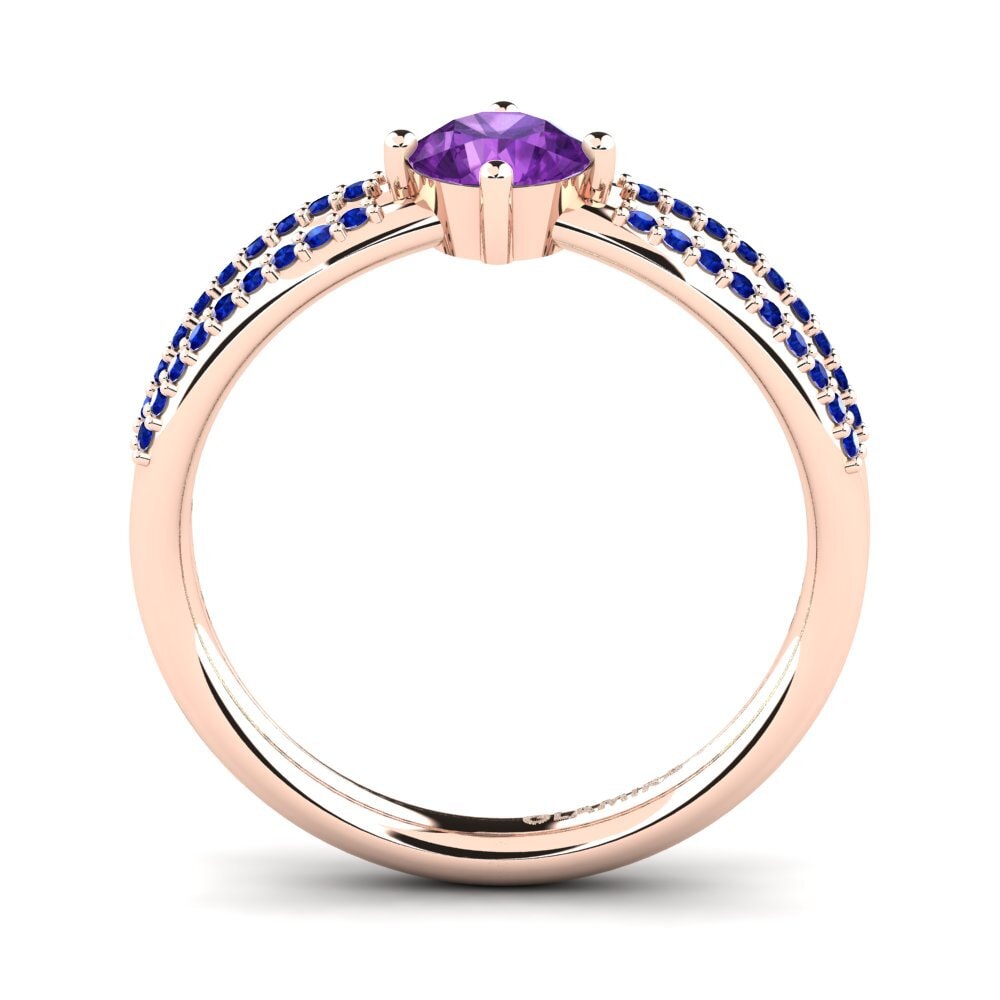 Amethyst Engagement Ring Aniyalise