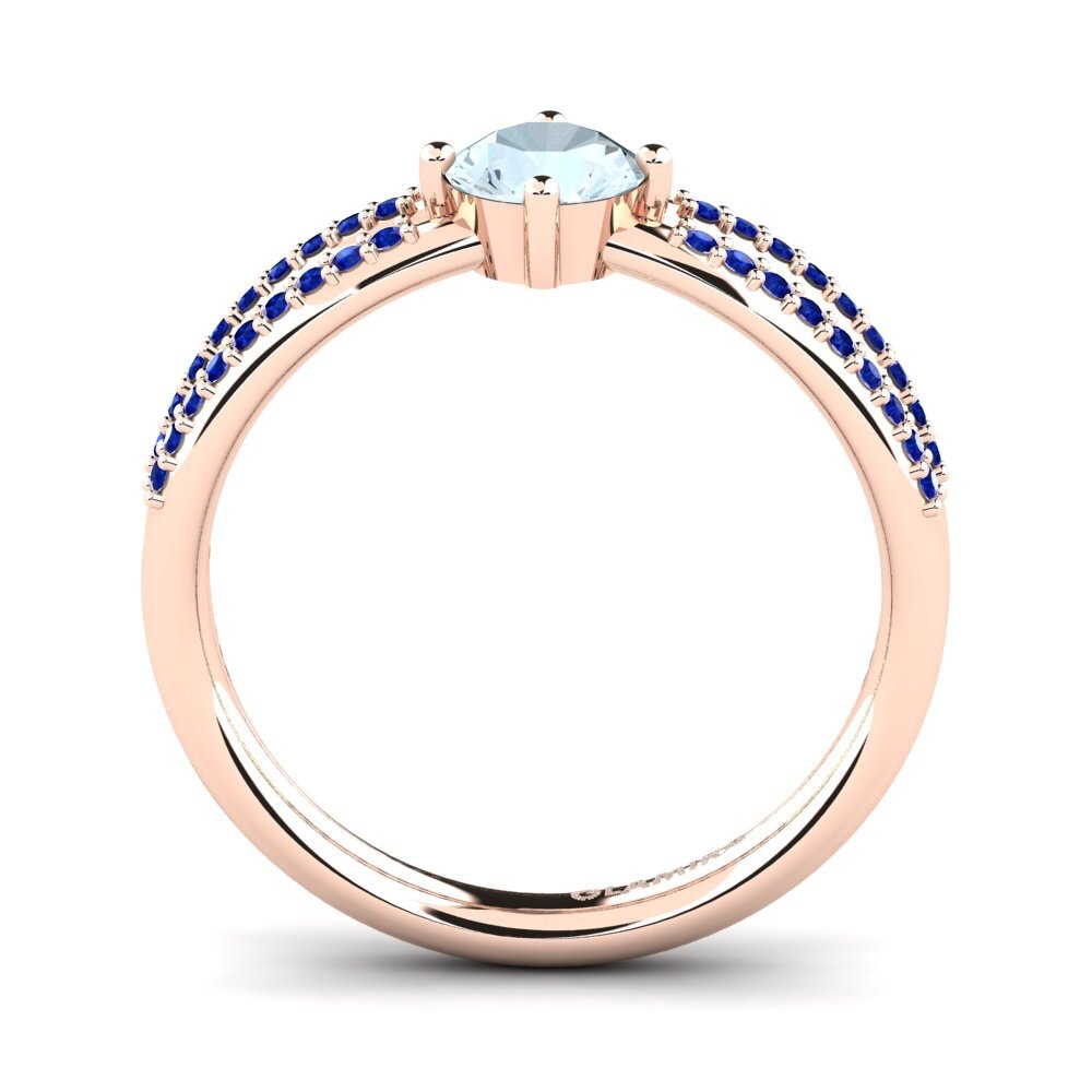 Aquamarine Engagement Ring Aniyalise