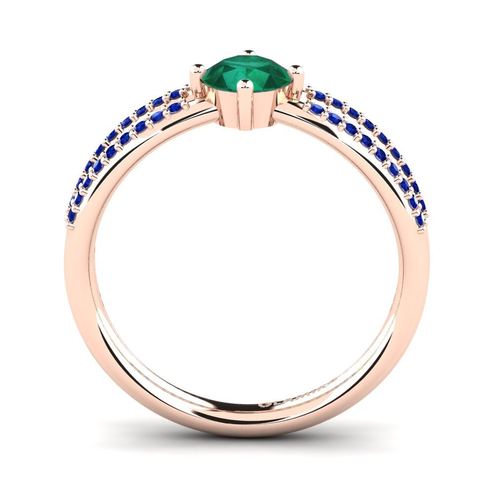 Emerald Engagement Ring Aniyalise