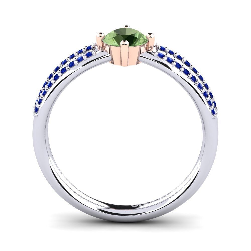 14k White & Rose Gold Engagement Ring Aniyalise