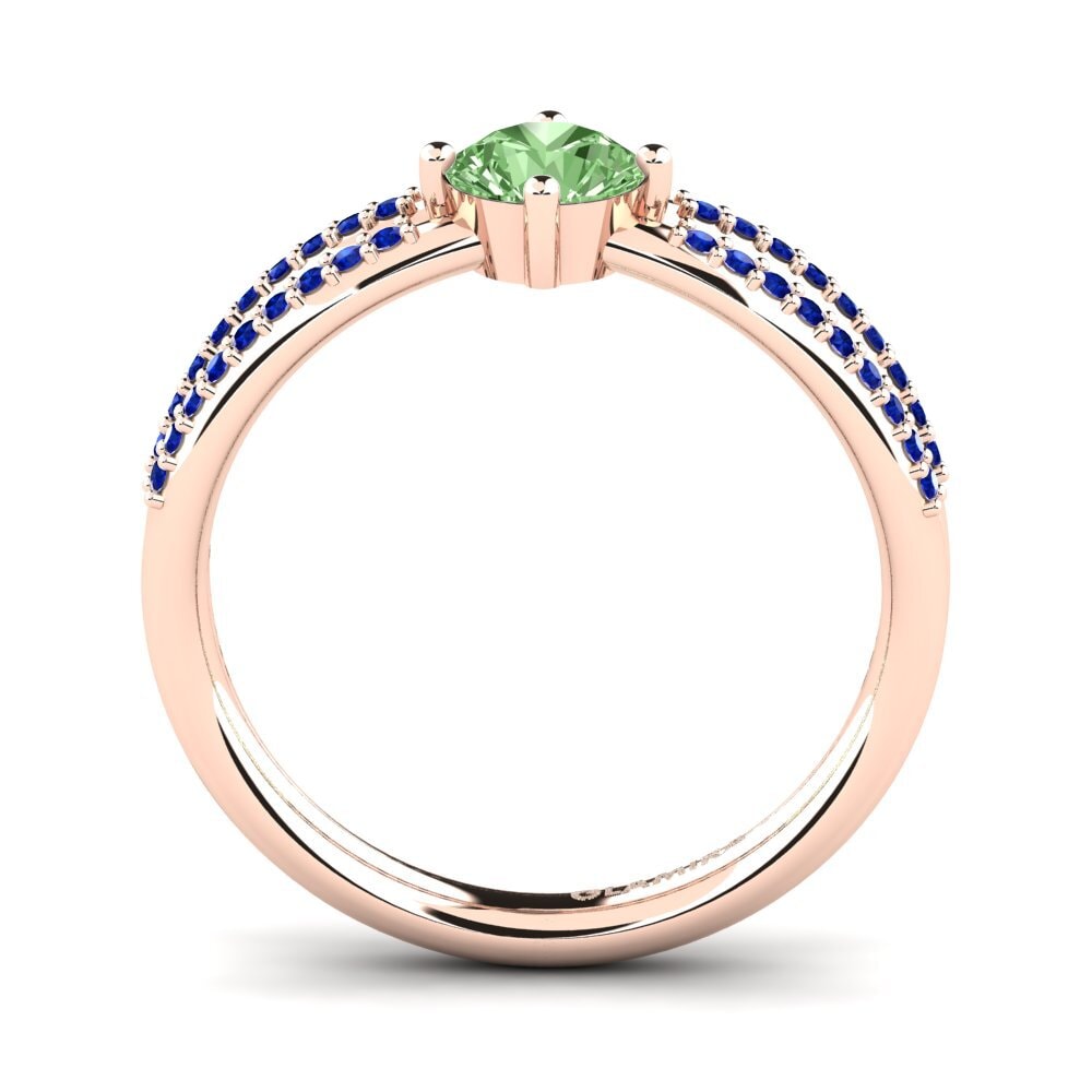 Green Diamond Engagement Ring Aniyalise