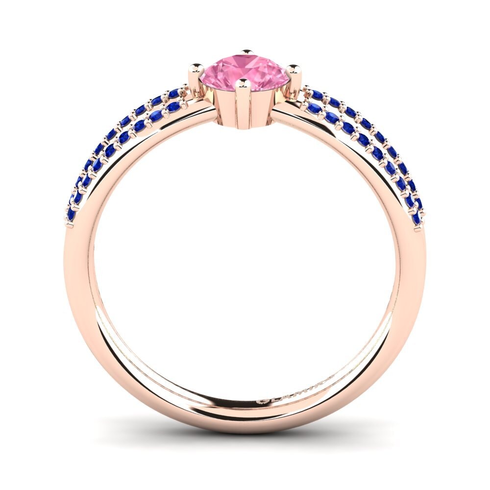 Pink Sapphire Engagement Ring Aniyalise