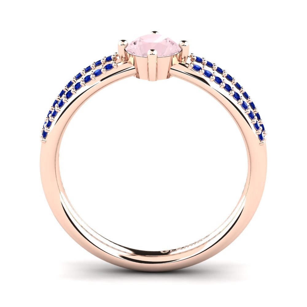 Rose Quartz Engagement Ring Aniyalise