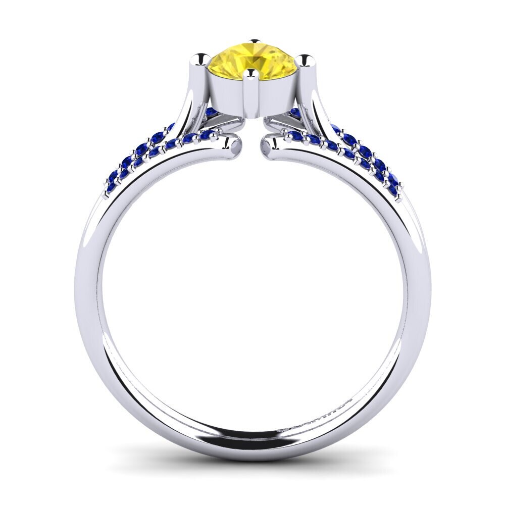 Yellow Sapphire Engagement Ring Anjeliett