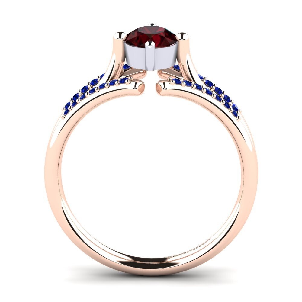 14k Rose & White Gold Engagement Ring Anjeliett
