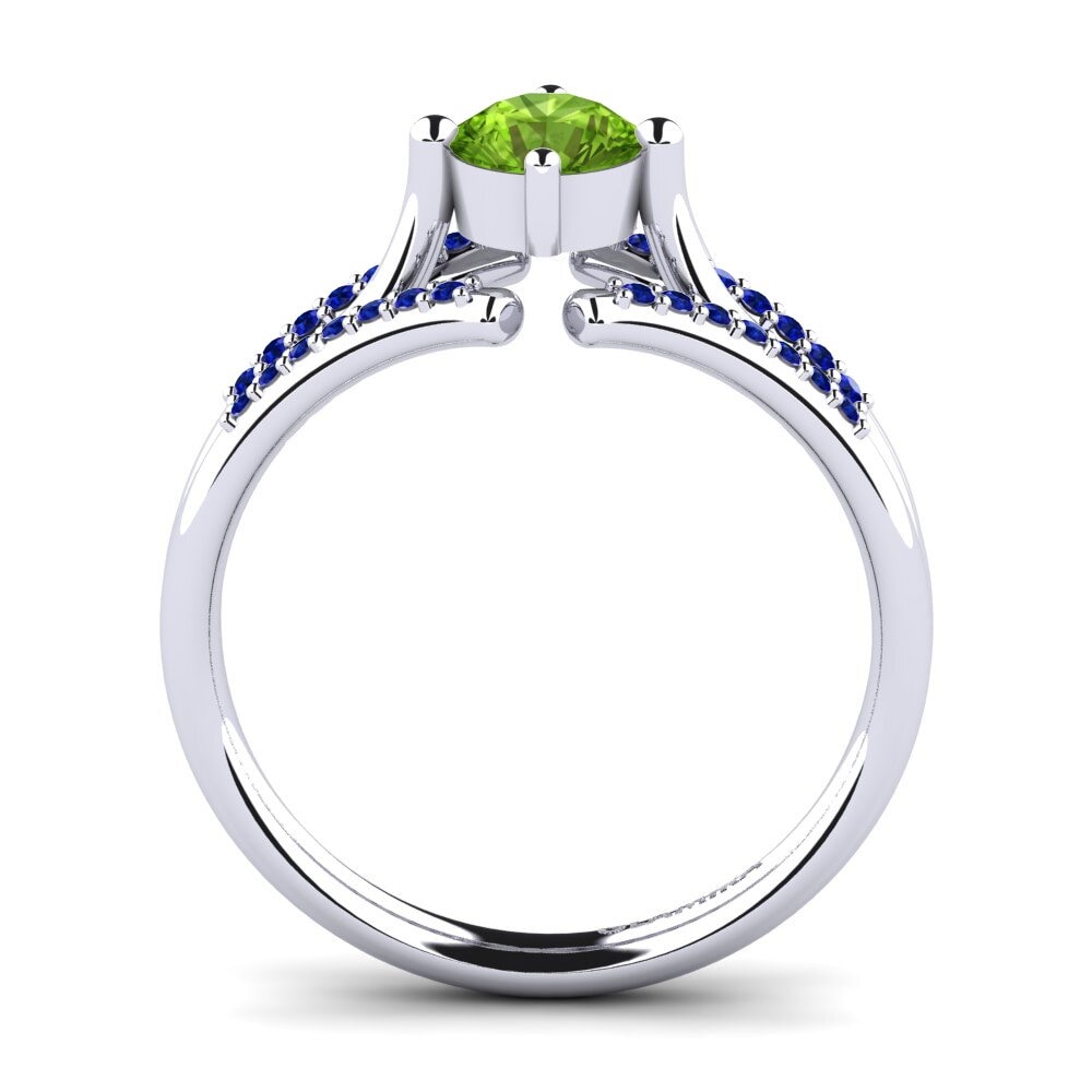 Peridot Engagement Ring Anjeliett
