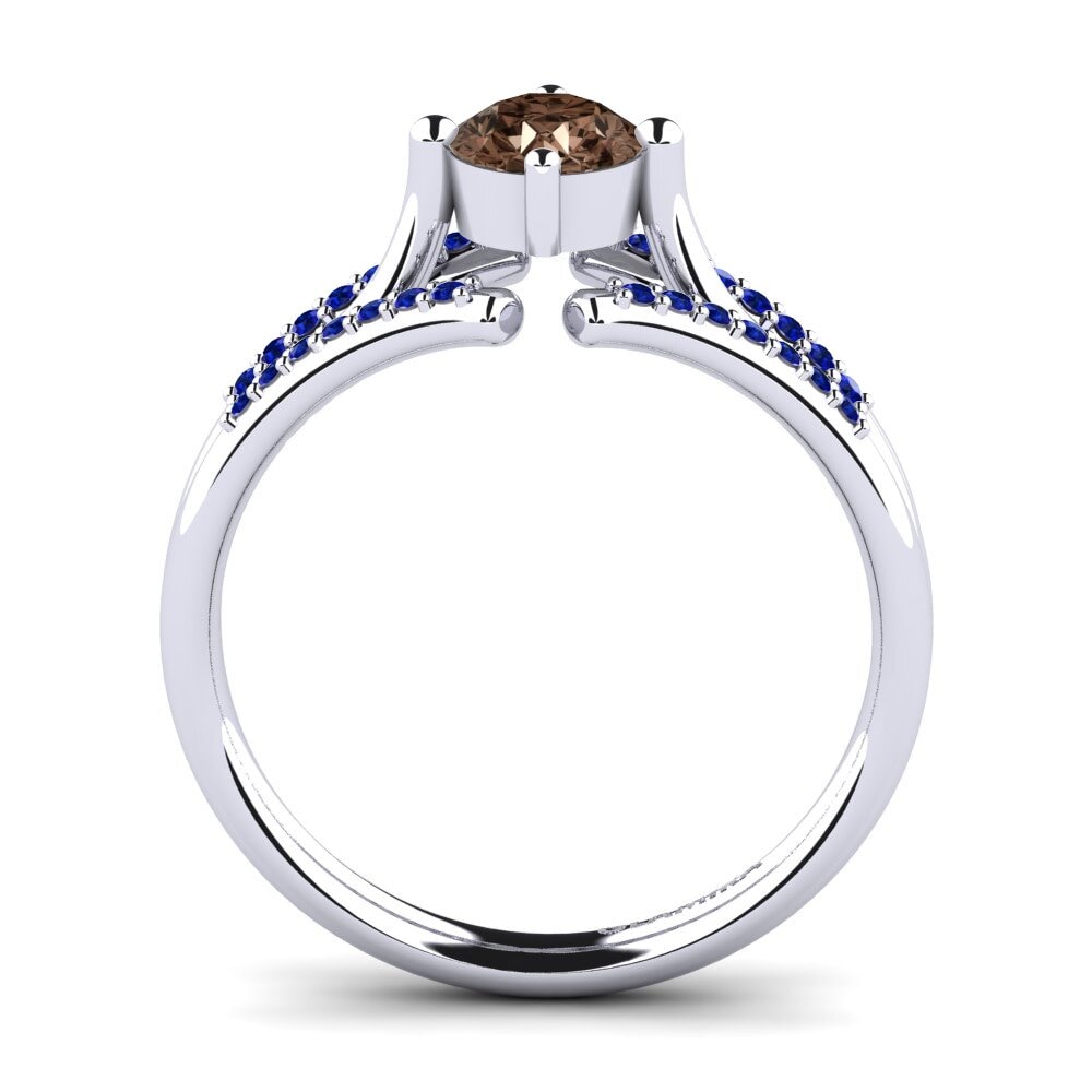 Smoky Quartz Engagement Ring Anjeliett
