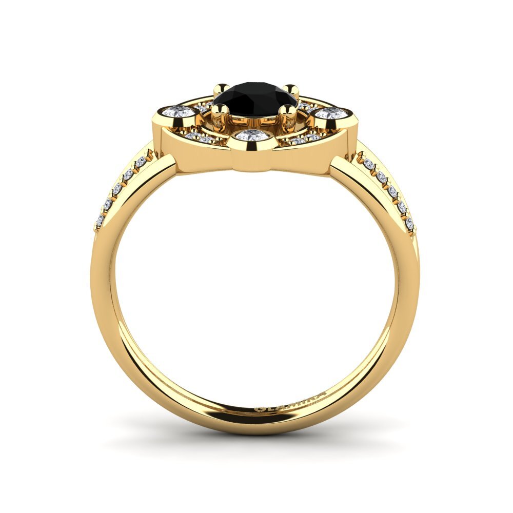 Black Diamond Engagement Ring Anmarice