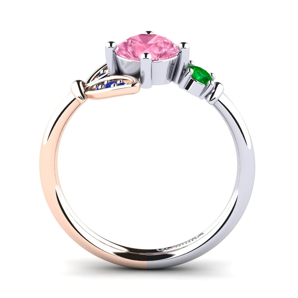 14k White & Rose Gold Ring Anmolika