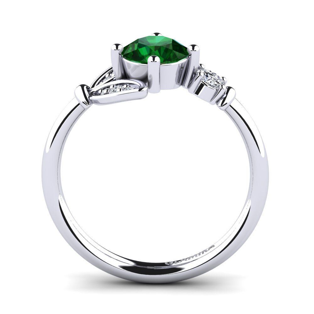 950 Palladium Tsavorite Ring Anmolika