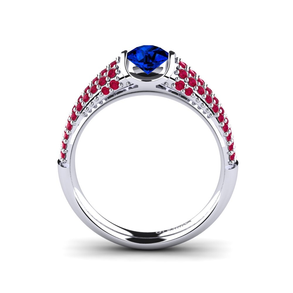 Sapphire (Lab Created) Engagement Ring Annecy