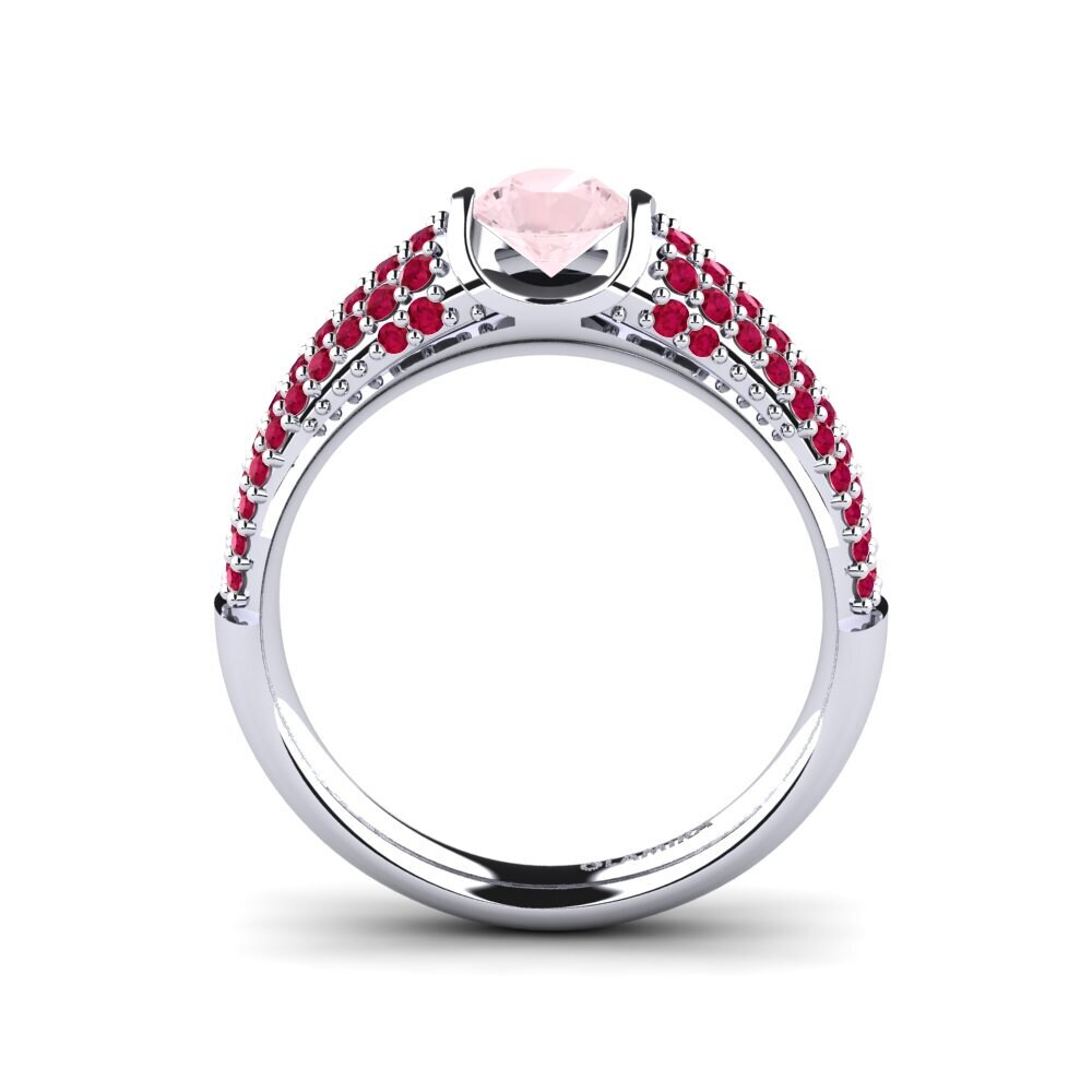 Rose Quartz Engagement Ring Annecy
