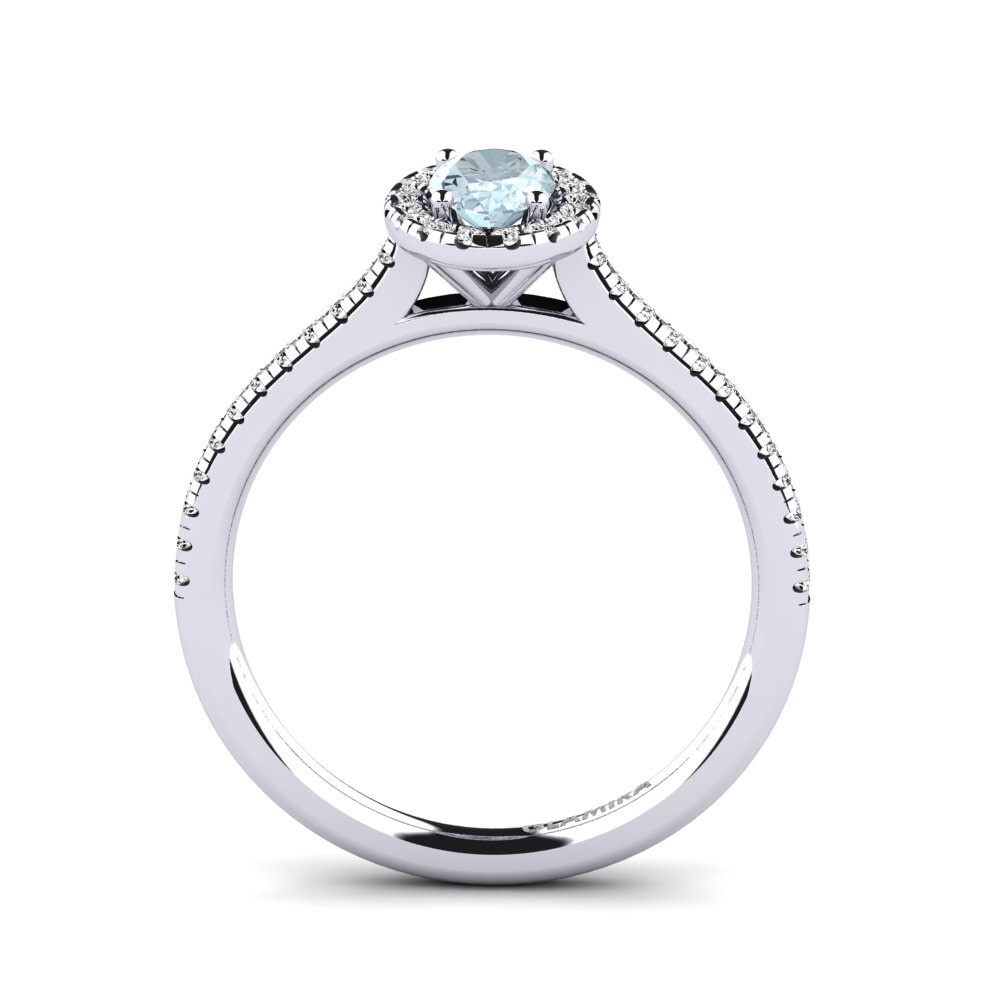 Aquamarine Engagement Ring Anni