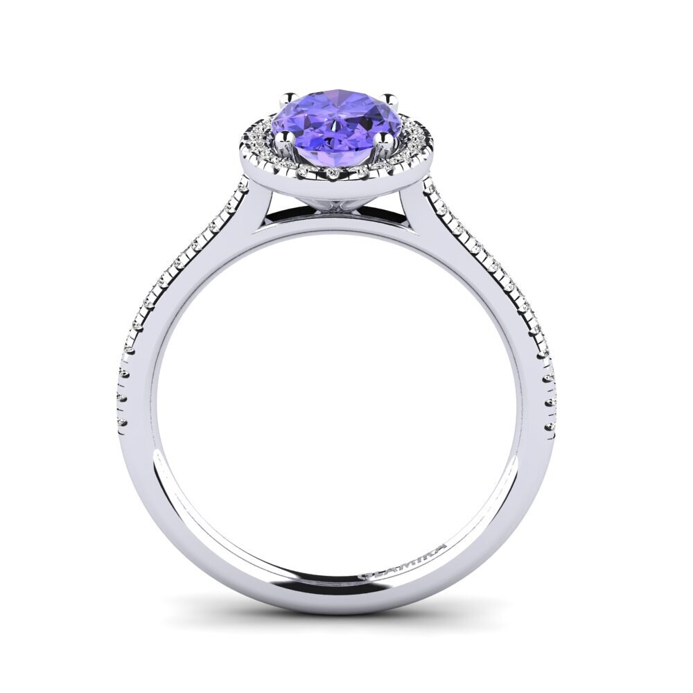 Tanzanite Engagement Ring Anni 1.09 crt