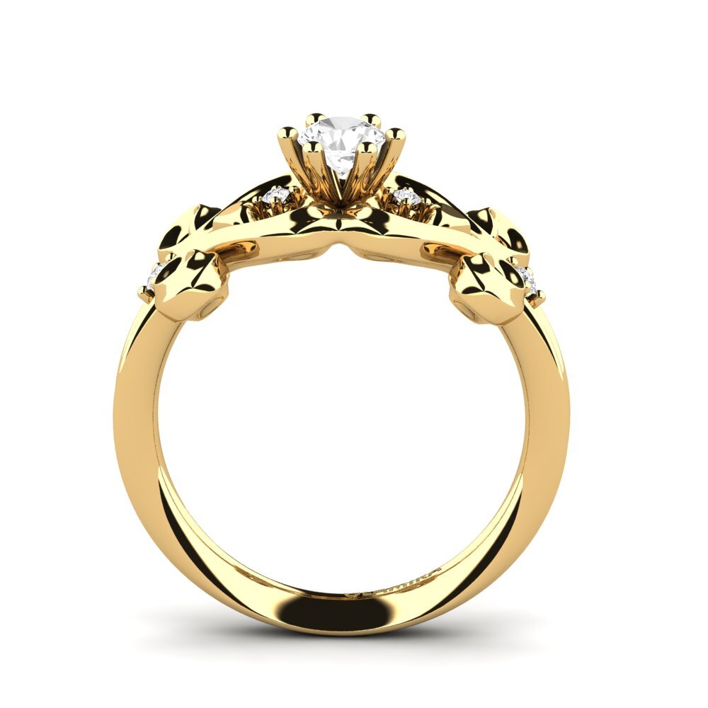 Zafiro blanco Anillo de compromiso Annouk