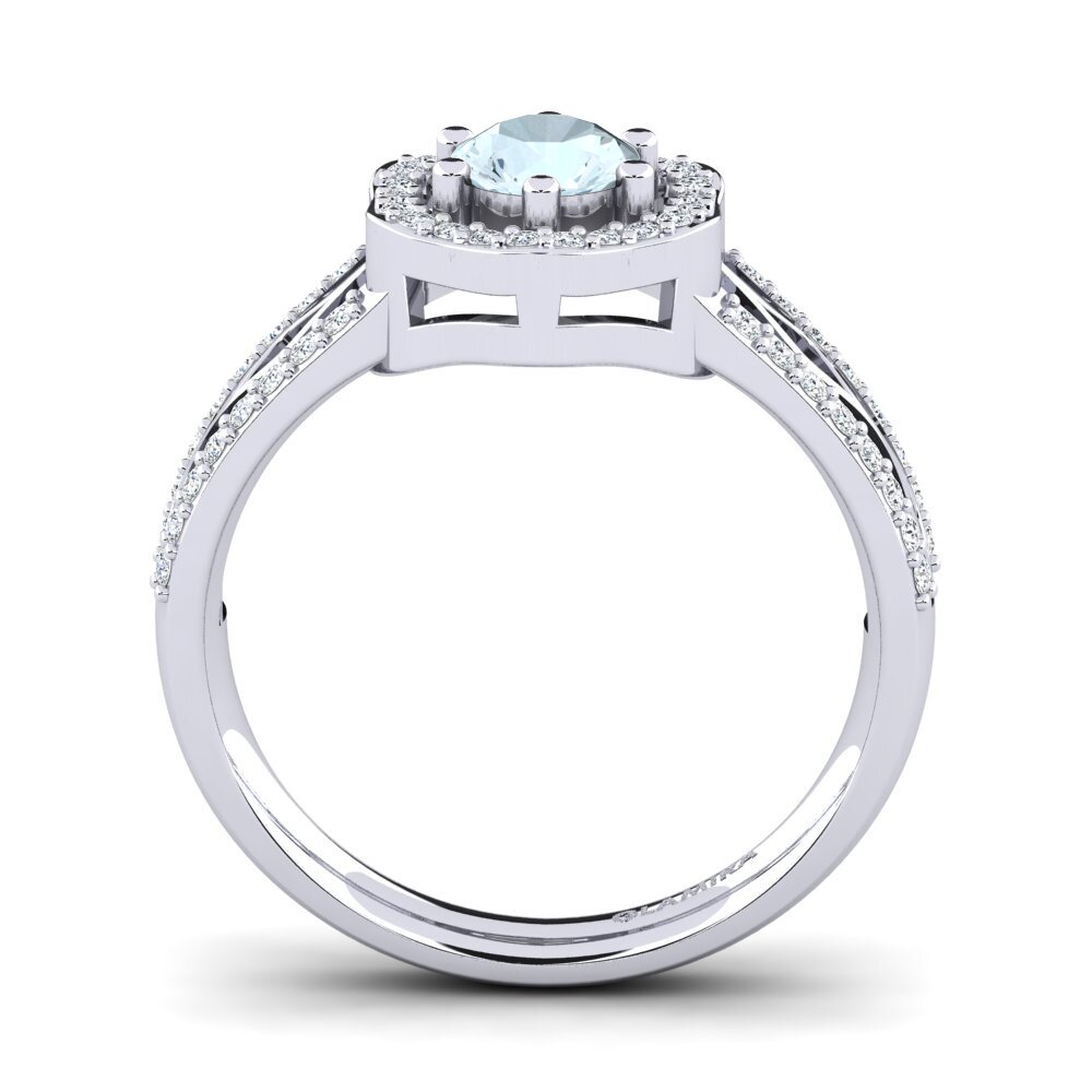 Aquamarine Engagement Ring Anrika