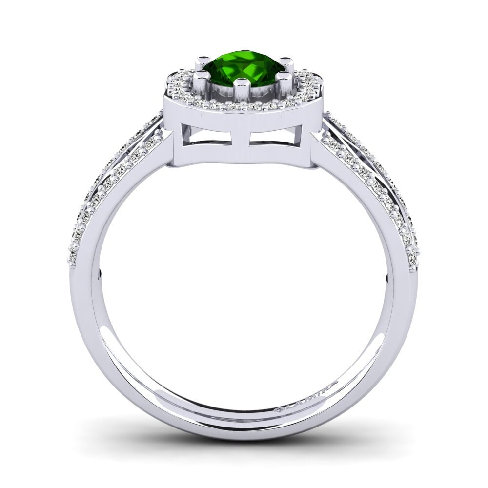 Green Tourmaline Engagement Ring Anrika