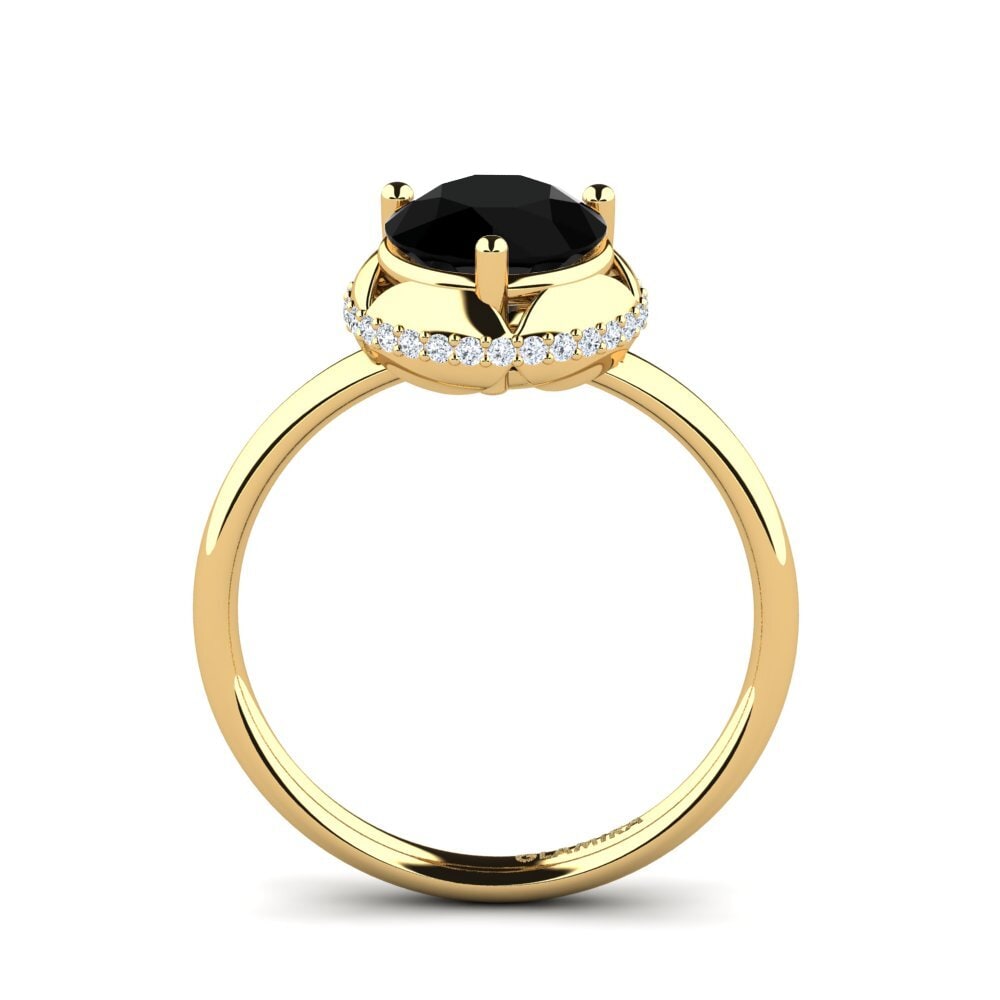 Black Sapphire Engagement Ring Antoinet